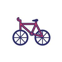 Fahrrad Sport Fahrzeug isolierte Symbol vektor