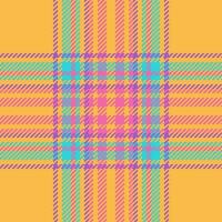 Hintergrund prüfen Tartan von Textil- Muster Stoff mit ein Textur Vektor nahtlos Plaid.