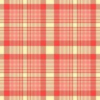 nahtlos Hintergrund Vektor von Textur Plaid Tartan mit ein Muster prüfen Stoff Textil.