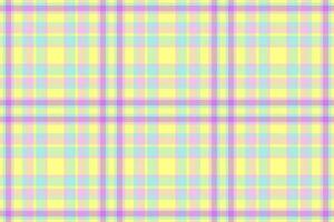 Stoff prüfen Muster von Tartan nahtlos Textil- mit ein Hintergrund Textur Vektor Plaid.