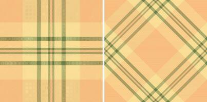 prüfen Textur Hintergrund von Plaid Textil- Muster mit ein Tartan Stoff Vektor nahtlos.