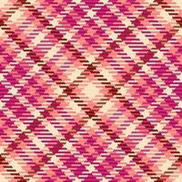 Tartan Textur Plaid von Hintergrund Textil- Muster mit ein nahtlos prüfen Vektor Stoff.