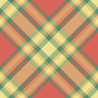 Textil- Hintergrund Plaid von Muster Vektor Textur mit ein nahtlos prüfen Tartan Stoff.