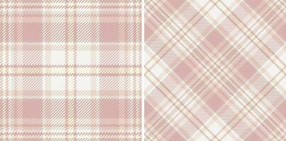 Stoff nahtlos Tartan von Textur prüfen Muster mit ein Plaid Textil- Vektor Hintergrund.