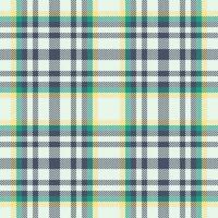 prüfen Muster Hintergrund von Textil- Tartan Plaid mit ein nahtlos Textur Stoff Vektor. vektor