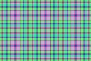 Plaid prüfen nahtlos von Vektor Stoff Tartan mit ein Textur Textil- Muster Hintergrund.