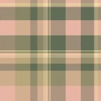 Vektor nahtlos Textil- von Plaid Stoff Tartan mit ein prüfen Muster Hintergrund Textur.