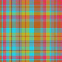 Plaid Muster Tartan von Hintergrund prüfen Textur mit ein Textil- Stoff Vektor nahtlos.