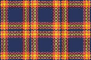 prüfen nahtlos Hintergrund von Textil- Plaid Stoff mit ein Muster Tartan Textur Vektor. vektor