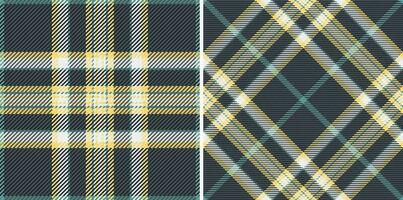 Tartan Textur Plaid von nahtlos Textil- Vektor mit ein Muster prüfen Stoff Hintergrund.