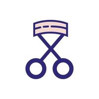 Schere Friseursalon isolierte Symbol vektor