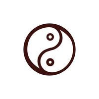 chinesisches neues jahr yin yang symbol vektor