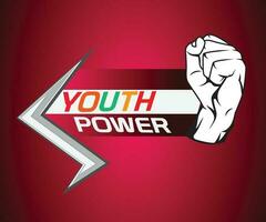 12 August International Jugend Tag, Leistung von Jugend Logo Symbole Poster. Jugend Tag Banner Design Logo vektor