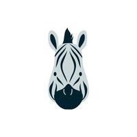 niedliches Zebra-Wildtier-Charaktersymbol vektor