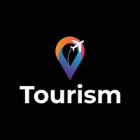 turism modern Turné logotyp design vektor