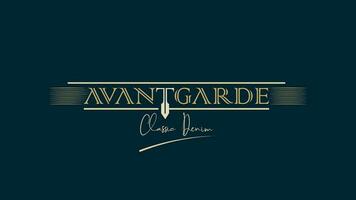 Avantgarde Typhographie Logo Design vektor