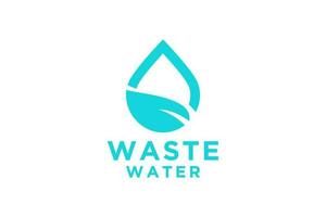 Wasser Logo. Blau Wasser fallen isoliert auf Weiß Hintergrund. verwendbar zum Geschäft, Wissenschaft, Gesundheitspflege, medizinisch und Natur Logos. eben Vektor Logo Design Vorlage Element.