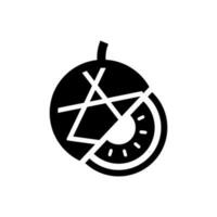 Melone Symbol, Logo isoliert auf Weiß Hintergrund vektor