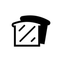Toast Symbol, Logo isoliert auf Weiß Hintergrund vektor