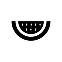Wassermelone Symbol, Logo isoliert auf Weiß Hintergrund vektor