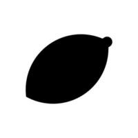 Zitrone Obst Symbol, Logo isoliert auf Weiß Hintergrund vektor