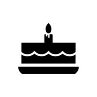Kuchen Symbol, Logo isoliert auf Weiß Hintergrund vektor