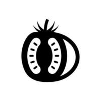 Tomate Symbol, Logo isoliert auf Weiß Hintergrund vektor