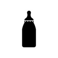 Baby Flasche Symbol, Logo isoliert auf Weiß Hintergrund vektor