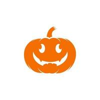 Kürbis Obst Symbol, Gesichts- Ausdrücke, Elemente zum Halloween, Orange im Farbe, Halloween vektor