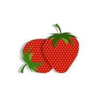 jordgubb frukt, modern design, vektor