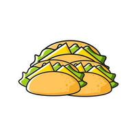 Taco-Fast-Food-Illustration vektor