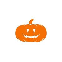 Kürbis Obst Symbol, Gesichts- Ausdrücke, Elemente zum Halloween, Orange im Farbe, Halloween vektor