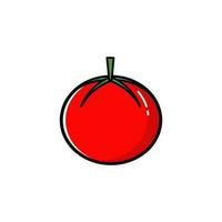 tomat design med platt design stil vektor