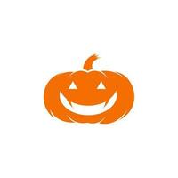 Kürbis Obst Symbol, Gesichts- Ausdrücke, Elemente zum Halloween, Orange im Farbe, Halloween vektor