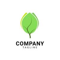 Grün Pflanze Logo welche sieht aus modern und modisch vektor