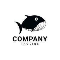 fisk logotyp på vit bakgrund vektor