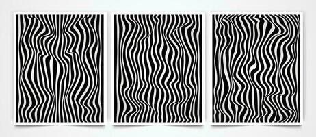 vektor illustration av modern vågig smälta sömlös mönster av abstrakt vätska rader i de stil av tapet omslag mall.