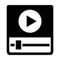 Video-Anzeigen-Icon-Design vektor