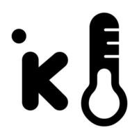 kelvin vektor glyf ikon för personlig och kommersiell använda sig av.