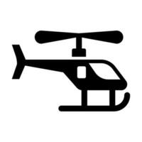 Spielzeug Hubschrauber Vektor Glyphe Symbol Design