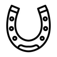 hästsko vektor tjock linje ikon för personlig och kommersiell använda sig av.