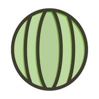 Wassermelone dick Linie gefüllt Farben zum persönlich und kommerziell verwenden. vektor