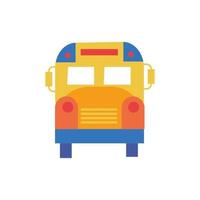 Bus Schultransport isolierte Symbol vektor