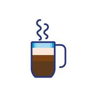 Kaffeebecher trinken isolierte Symbol vektor