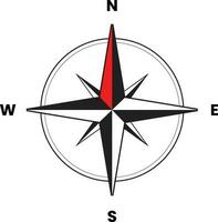 kompass ikon. compas ikon vektor isolerat på vit bakgrund. modern kompass logotyp design, kompass ikon enkel tecken. riktning ikon