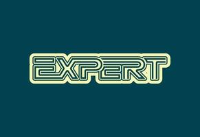 expert- brev logotyp och ikon design mall 03 vektor