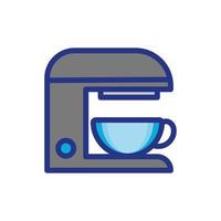 Kaffeeautomat Maschine trinken isolierte Symbol vektor