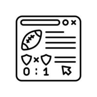 Esport Partituren Symbol im Vektor. Illustration vektor