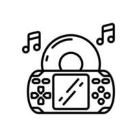 Esport Musik- Symbol im Vektor. Illustration vektor