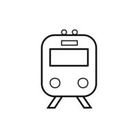 Symbol für den Stil der U-Bahn-Linie vektor